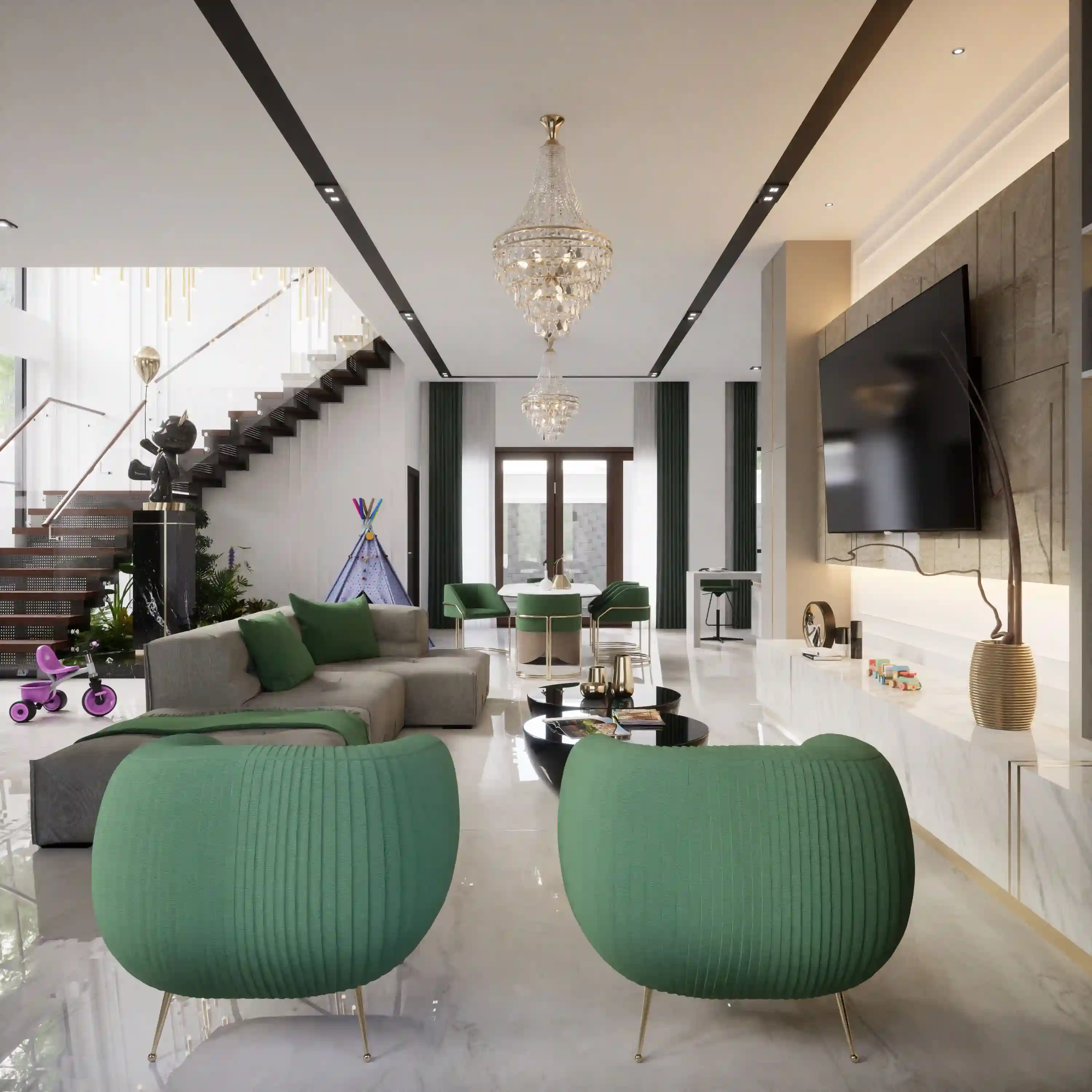 Contemporary Villa Interiors